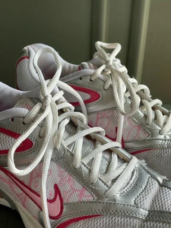 Nike White Pink Running Shoes Women’s 8.5 Athletic Sneakers Trainers - Picture 6 of 8